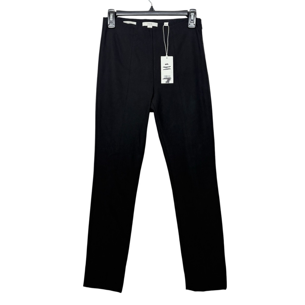 VINCE $295 Black Stitch Front Seam Ponte Legging S - Picture 4 of 8